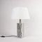 Lámpara de mesa blanca de Per Linnemann-Schmidt, años 60, Imagen 1