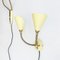 Danish Wall Lamps in Yellow, 1950s, Set of 2, Image 5