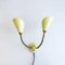 Danish Wall Lamps in Yellow, 1950s, Set of 2, Image 3