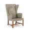 Vintage Wingback Chair by Borge Mogensen, 1940s, Image 1