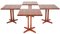 PD 70 Dining Tables in Rosewood, Set of 3 2