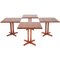 PD 70 Dining Tables in Rosewood, Set of 3, Image 1