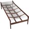 Sofá cama de palisandro de HV Jensen, años 50, Imagen 2