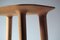 Vintage Hocker aus Nussholz 7