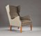Vintage Wingback Chair from I.M Christiansen, 1940s 4