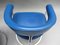 Blue Leather Chairs by Horst Brüning for Kill International, Set of 2, Image 4