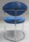 Blue Leather Chairs by Horst Brüning for Kill International, Set of 2 2
