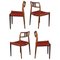 Chaises de Salle à Manger Vintage en Palissandre par Niels Otto Moller, 1960s, Set de 4 2