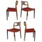 Vintage Dining Chairs in Rosewood by Niels Otto Moller, 1960s, Set of 4 2