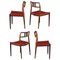 Vintage Dining Chairs in Rosewood by Niels Otto Moller, 1960s, Set of 4, Image 2