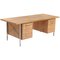 Desk in Oak and Steel by Hans Wegner for Plan Mobler, 1960s 2