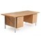 Desk in Oak and Steel by Hans Wegner for Plan Mobler, 1960s 3