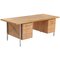 Desk in Oak and Steel by Hans Wegner for Plan Mobler, 1960s, Image 1