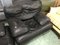 Black Leather Bobois Rock Armchair 2