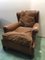 Vintage Leather Ears Shepherdess Armchair 1