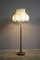 Walnussfarbene Buchenholz Lampe, 1960er 5