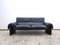 Black Leather DS Sofa from De Sede, 2011 1