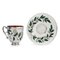 19th Century Victorian Silver & Champleve Enamel Tea Cup and Saucer, 1875, Set of 2 1