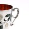 19th Century Victorian Silver & Champleve Enamel Tea Cup and Saucer, 1875, Set of 2, Image 6
