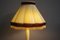 Ceramic and Wooden Ground Lamp with Fringes, 1950s 3