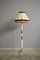 Ceramic and Wooden Ground Lamp with Fringes, 1950s 1