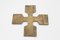 Vintage Brutalist Brass Cross, 1950s 7