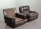 Chocolate Brown Leather Chairs, Belgium, 1970s, Set of 2, Image 6