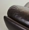 Chocolate Brown Leather Chairs, Belgium, 1970s, Set of 2 14