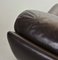 Chocolate Brown Leather Chairs, Belgium, 1970s, Set of 2, Image 14