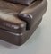 Chocolate Brown Leather Chairs, Belgium, 1970s, Set of 2 15