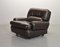 Chocolate Brown Leather Chairs, Belgium, 1970s, Set of 2 10
