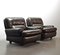 Chocolate Brown Leather Chairs, Belgium, 1970s, Set of 2 2