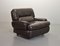 Chocolate Brown Leather Chairs, Belgium, 1970s, Set of 2 8