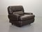 Chocolate Brown Leather Chairs, Belgium, 1970s, Set of 2, Image 8