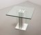 Italian White Marble Square Side Table with Lighting Option, Italy, 1970s 6