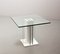 Italian White Marble Square Side Table with Lighting Option, Italy, 1970s 3