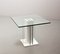 Table d'Appoint Carrée en Marbre Blanc avec Éclairage, Italie, 1970s 3