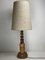Art Deco Mid-Century Curved Wood Table Lamp, 1950s, Image 2