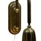 Art Deco Holophane Cut Glass and Brass Wall Lamps, 1970s, Set of 2 14