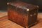 Vintage Curved Leather Trunk 9