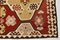 Tappeto Kilim 5x10 antico rosso e beige, 317x169 cm, Turchia, Immagine 14
