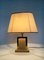 Hollywood Regency Stil Travertin Tischlampe von Camille Breesch, Belgien, 1970er 4