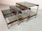 Dutch Nesting Tables in Smoked Glass Top, Wenge & Chrome from Fristho, 1960s, Set of 3 5