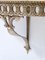 Wall-Mounted Cast Brass Console Table with Portuguese Pink Marble Top, Italy, 1960s, Image 16