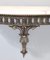 Wall-Mounted Cast Brass Console Table with Portuguese Pink Marble Top, Italy, 1960s, Image 14