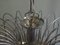 Lámpara de araña italiana en cascada de cristal de Murano, años 60, Imagen 10