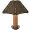 Large Cork and Black Metal Table Lamp in the Style of Ingo Maurer, Germany, 1970s, Image 4
