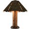 Large Cork and Black Metal Table Lamp in the Style of Ingo Maurer, Germany, 1970s, Image 9