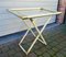 Vintage Lacquered Metal Butler Folding Table, 1970s, Image 1