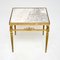 French Brass and Marble Side Tables, 1950s, Set of 2 4